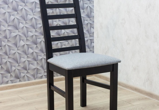 Krzesło drewniane drabinka tapicerowane siedzisko